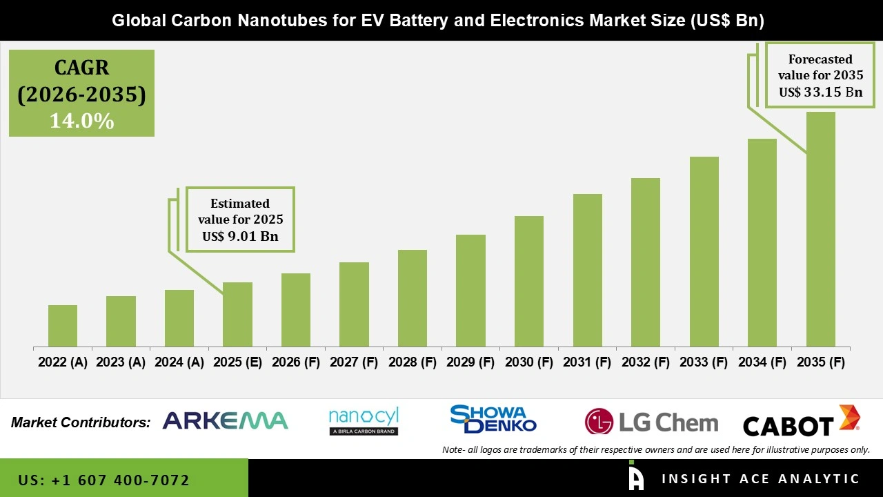 Carbon Nanotubes for EV Battery and Electronics Market Size Carbon Nanotubes for EV Battery and Electronics Market