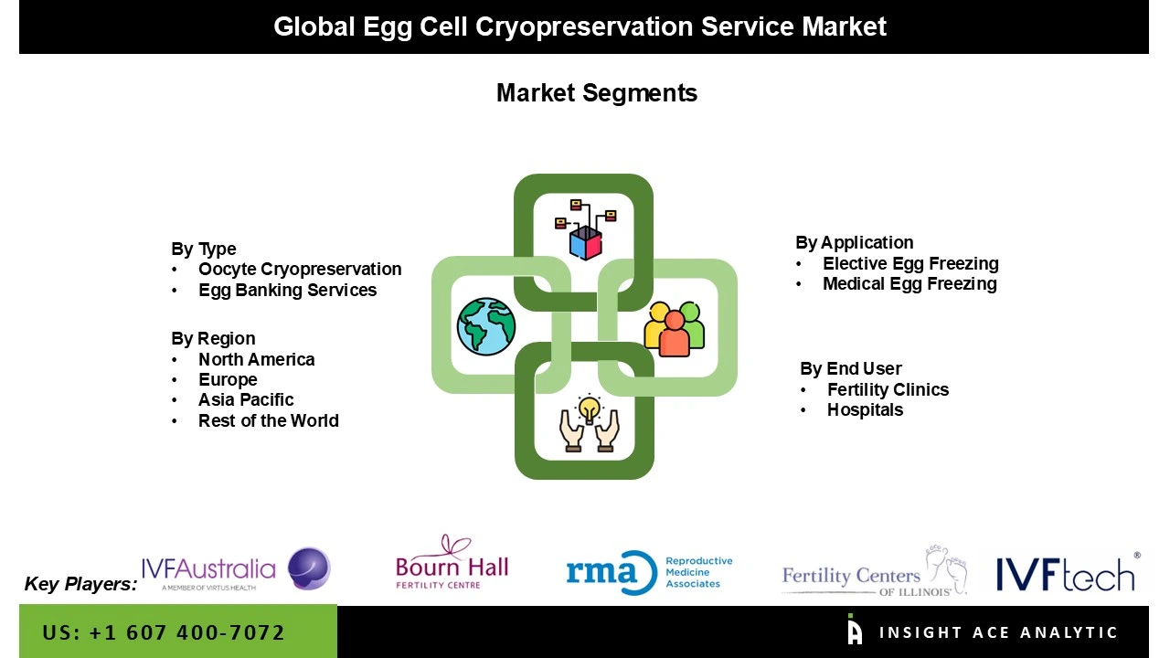 Egg Cell Cryopreservation Service market Seg Egg Cell Cryopreservation Service market